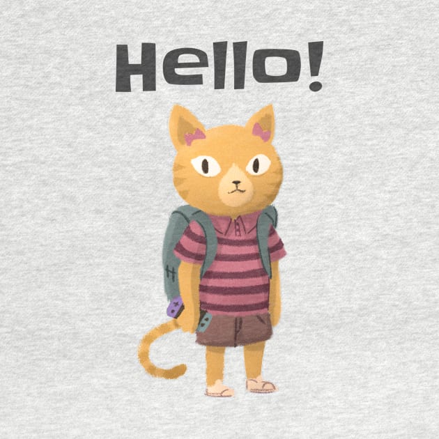 Cat says hello by Purrfect Shop